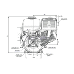 Moteur thermique GX390 avec pompe GR2 – Image 4