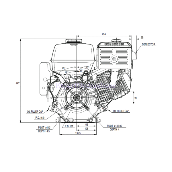 Moteur thermique GX390 avec pompe GR2 – Image 4